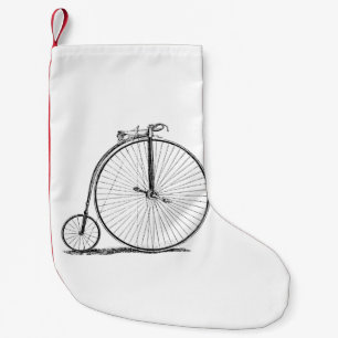 Hochrädriges Fahrrad Penny Farthing Kleiner Weihnachtsstrumpf