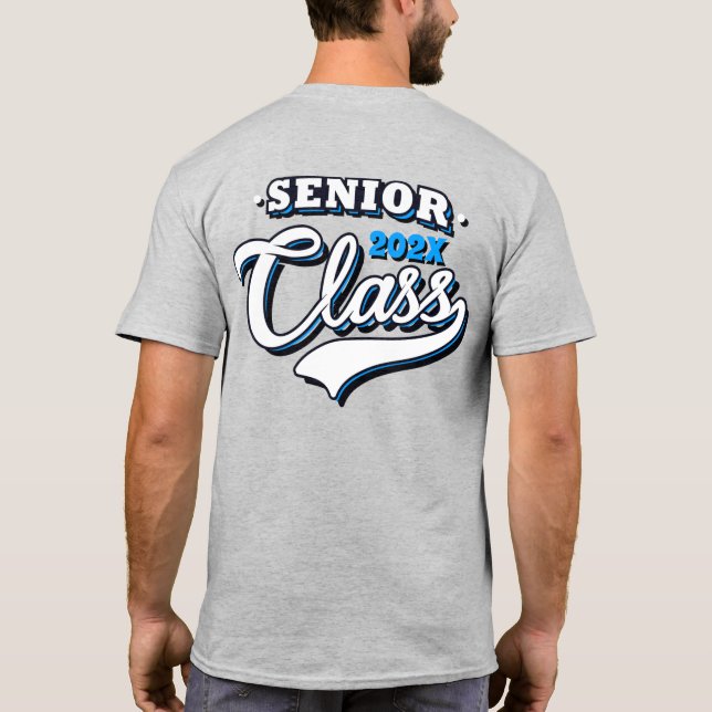 Hochrangige Schließend Klasse, hellblau T-Shirt (Rückseite)