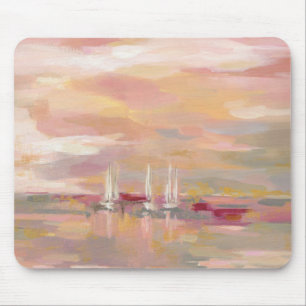 Hochrot-Wellen Mousepad