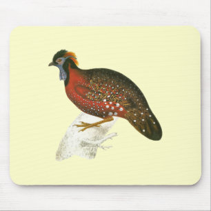 Hochroter gehörnter Fasan Mousepad