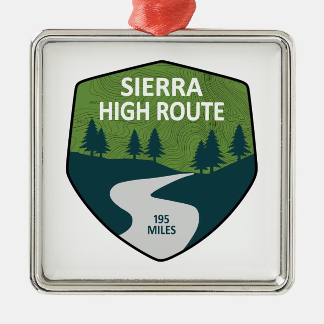 Hochroute Sierra Ornament Aus Metall (Vorne)