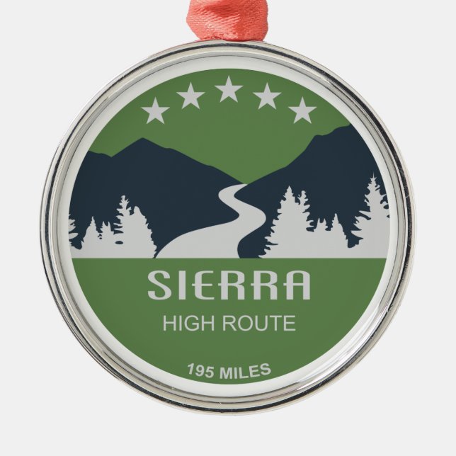 Hochroute Sierra Ornament Aus Metall (Vorne)