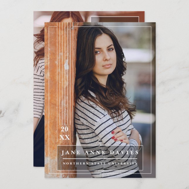 Hochschulabschluss, Ankündigung (Vorne/Hinten)