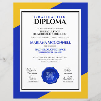 Hochschuldiplom der Blue Gold School Uni