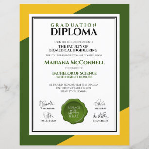 Hochschuldiplom der Green Gold School Uni