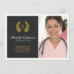 Hochschulschwarzes u. GoldAbschluss-Mitteilung Ankündigung