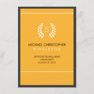 Hochschulschwarzes u. GoldAbschluss-Mitteilung Ankündigung