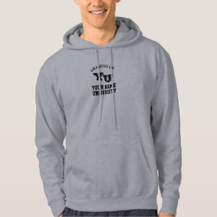 Hochschult-shirts Ihr NamensFake-Logo-Sweatshirt Hoodie