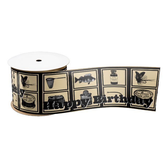 Hochseefischerei, BDay, Ribbon, Fischer Satinband (Spule)