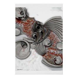 "Hochskizze des reinen Gefühls", glänzendes Poster