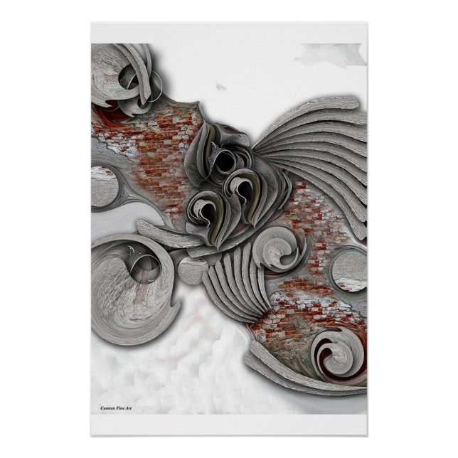 "Hochskizze des reinen Gefühls", glänzendes Poster (Vorderseite)