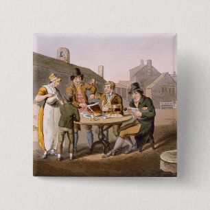 Hochsommer Eve, "vom Kostüm von Yorkshire" Button