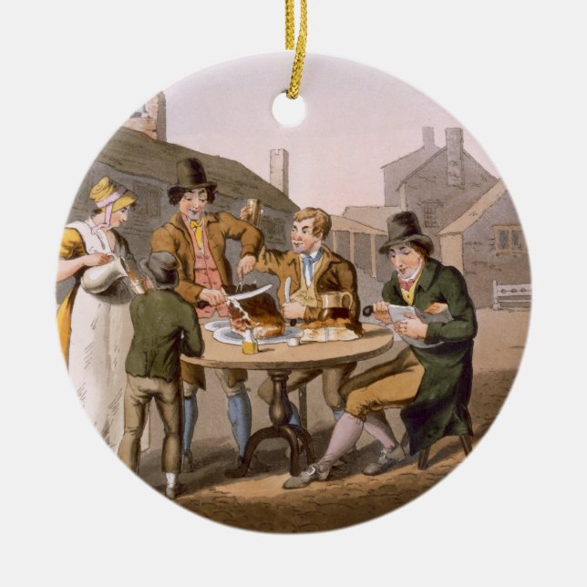 Hochsommer Eve, "vom Kostüm von Yorkshire" Keramikornament (Vorne)