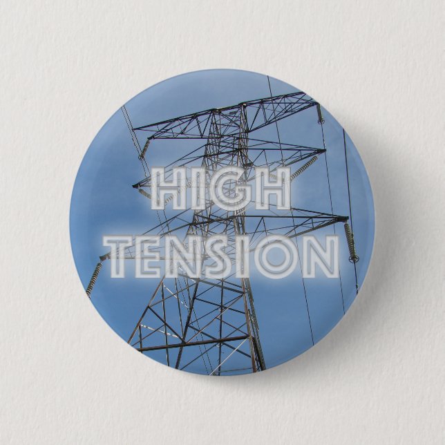 Hochspannungsturm Button (Vorderseite)
