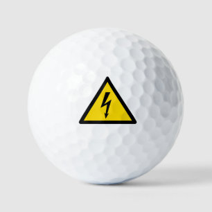 Hochspannungszeichen elektrische Symbol Warngefahr Golfball