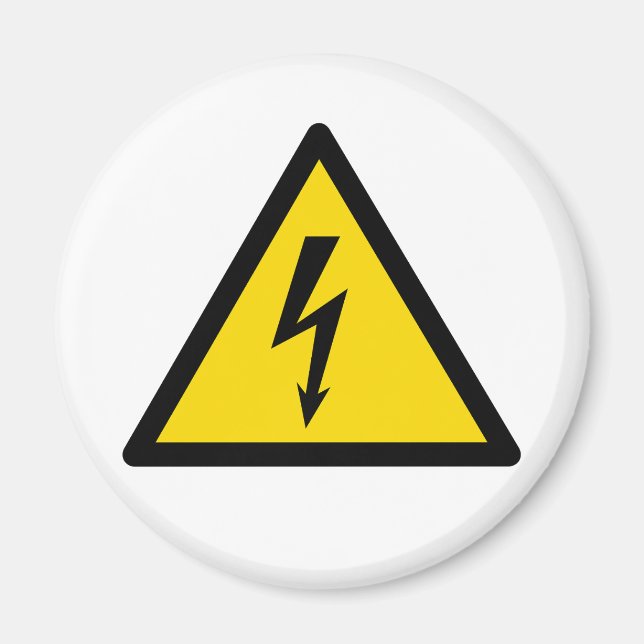 Hochspannungszeichen elektrische Symbol Warngefahr Magnet (Vorne)