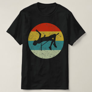hochspringender Retro-70er Vintager Silhouette T-Shirt