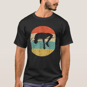 Hochsprung Vintage Retro Leichtathletik T-Shirt