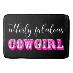 Höchst fabelhaft "COWGIRL" Badematte