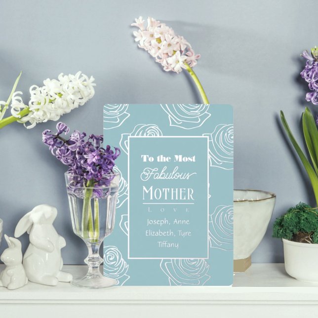 Höchst Fabelhafte Mutter Robin-Ei-Blau Folieneinladung (Von Creator hochgeladen)