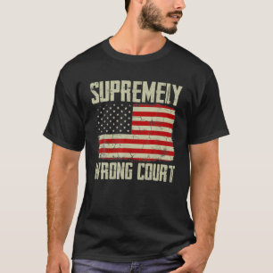 Höchst falscher Gerichtsvintage-Amerikanische Flag T-Shirt