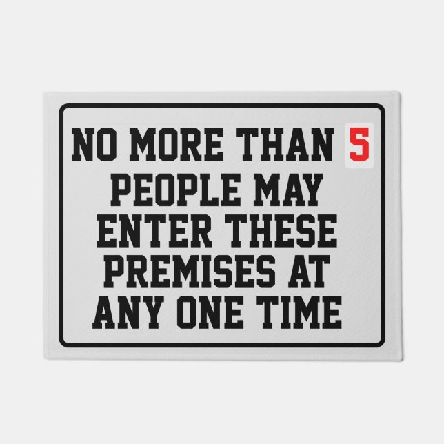 Höchste Belegschaft Fußmatte (Vorderseite)