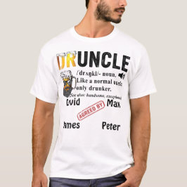 Höchste Onkeldefinition bis hin zu funktionalem Gu T-Shirt