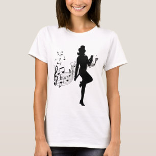 Hochstepptanz zur Musik T-Shirt