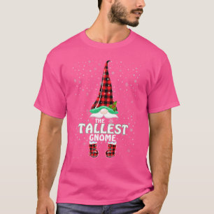 Höchster Gnom Buffalo Plaid passende Familienweihn T-Shirt