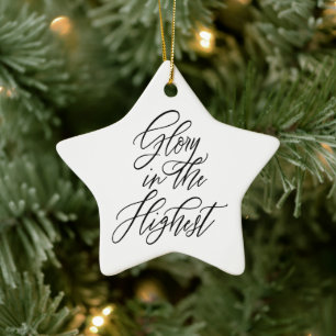 Höchster Ruhm religiöser Weihnachtsstern Keramik Ornament