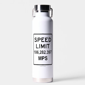 Höchstgeschwindigkeit 186 282 397 MPS (Lichtgeschw Trinkflasche