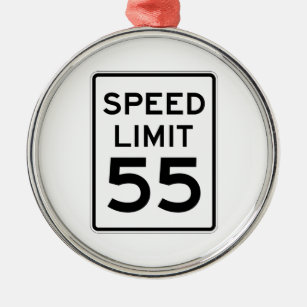 Höchstgeschwindigkeit 55 MPH-Zeichen Ornament Aus Metall