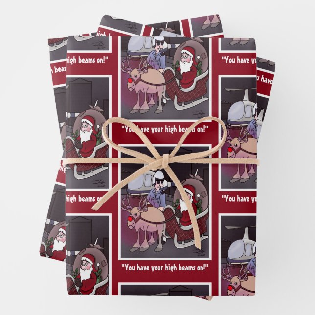 Hochstrahl-Festtags-Geschenkpapier-Bogen Geschenkpapier Set (Beispiel)