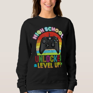 Hochstufige Videospielkonsole wieder auf Sweatshirt