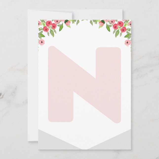 Hochstuhl 1. Geburtstag Bannerwald Brief N Einladung (Vorderseite)