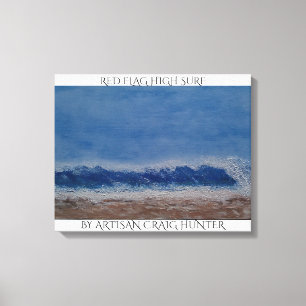 Hochsurf unter der Flagge Leinwanddruck
