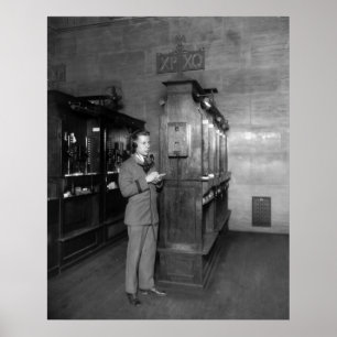 Hochtechnologie auf Wall Street, 1928 Poster