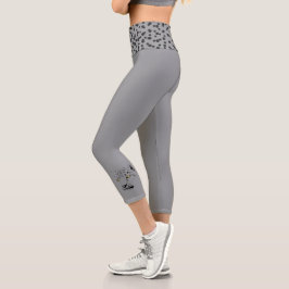 Hochwaist faszinierende Feline Athletic-SG Capri Leggings
