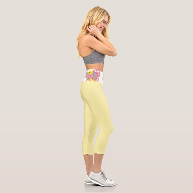 Hochwaiste Capri Baby Gelbe Schmetterlingswache (Rechts)