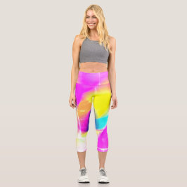 Hochwaisted-Capris Capri Leggings