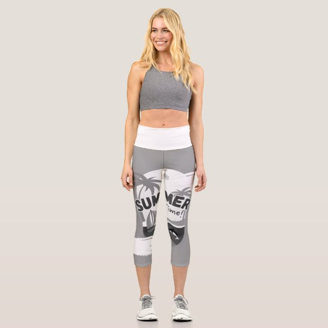 Hochwaisted-Capris Capri Leggings (Vorderseite)