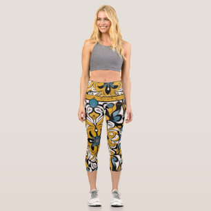 Hochwaisted-Capris Capri Leggings