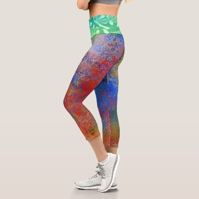 Hochwaisted-Capris Capri Leggings (Links)