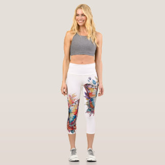 Hochwaisted-Capris Capri Leggings