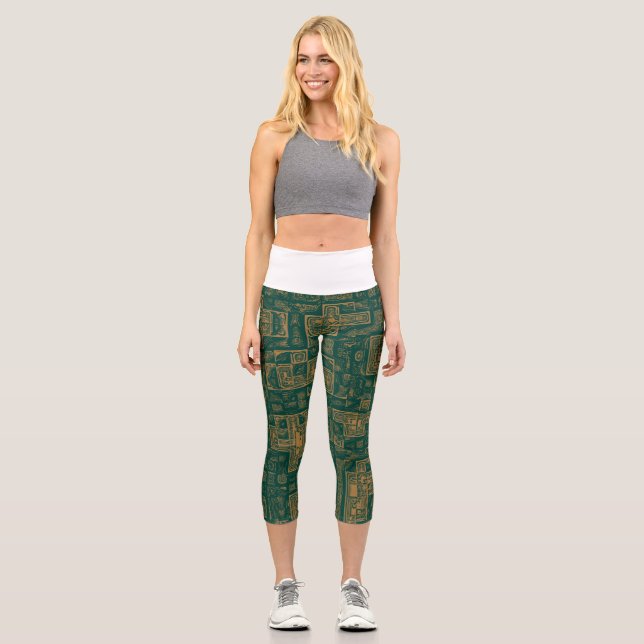 Hochwaisted-Capris Capri Leggings (Vorderseite)