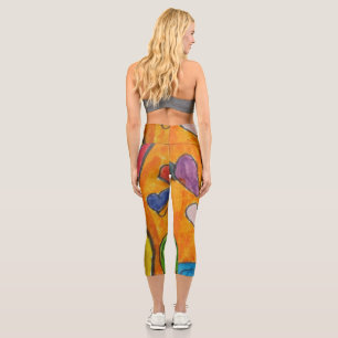 Hochwaisted-Capris Capri Leggings