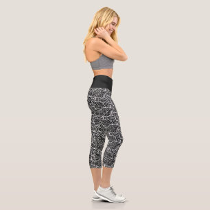 Hochwaisted-Capris Capri Leggings