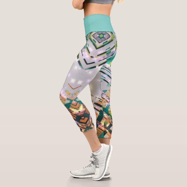 Hochwaisted-Capris Capri Leggings (Links)