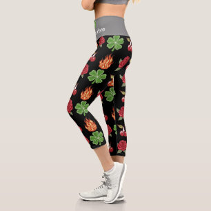 Hochwaisted-Capris Capri Leggings