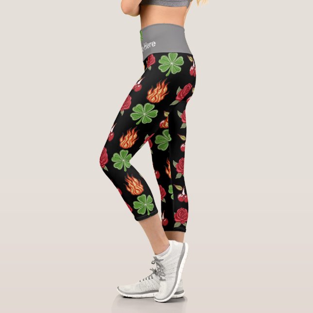 Hochwaisted-Capris Capri Leggings (Links)